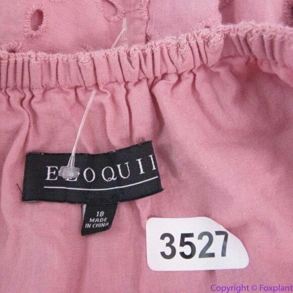 Eloquii Eyelet Tie Front Maxi Dress, 18 - Picture 10 of 16